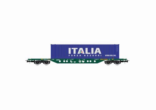 Rivarossi HR6617 FS CEMAT Containertragwagen Sgns grün mit container 45 ITALIA  Ep.V-VI
